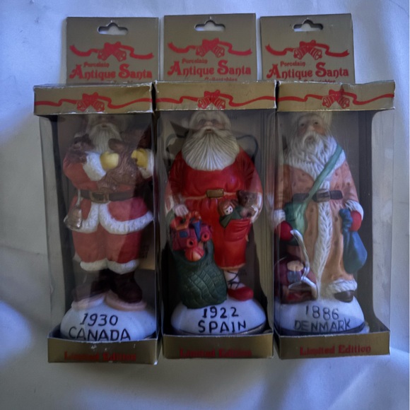 Other - ANTIQUE Porcelain Santa Figurines Trio